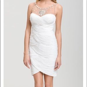 Adrianna Papell White Cocktail Dress